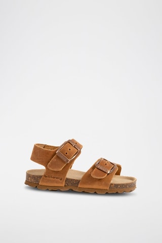 $Sandales en nubuck Camel