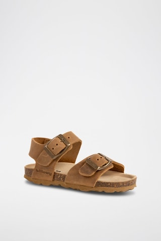 $Sandales en nubuck Marron
