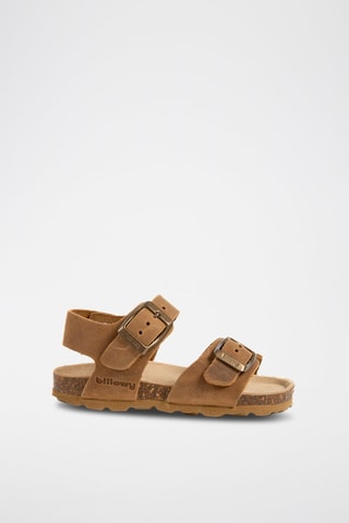 $Sandales en nubuck Marron