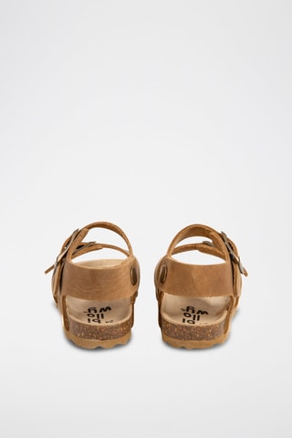 $Sandales en nubuck Marron