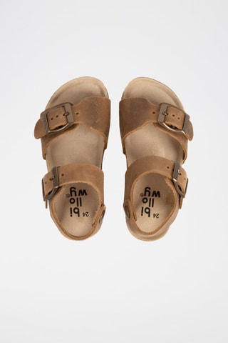 $Sandales en nubuck Marron