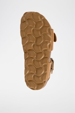 $Sandales en nubuck Marron