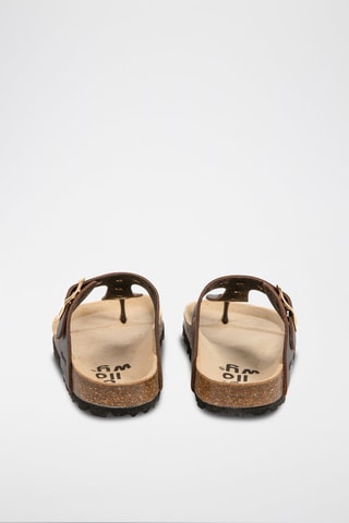 $Sandales en cuir Marron 