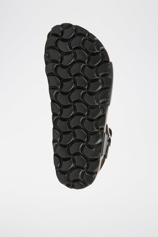 $Sandales en cuir Noir