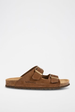 $Mules en nubuck - Marron