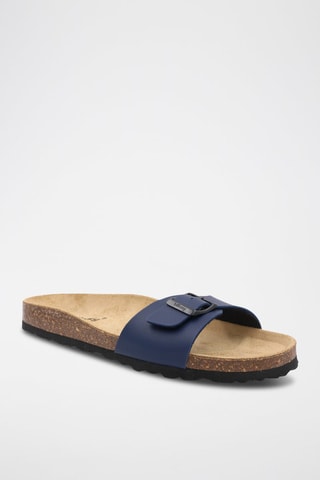 $Mules Rosso - Bleu marine