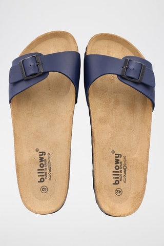 $Mules Rosso - Bleu marine