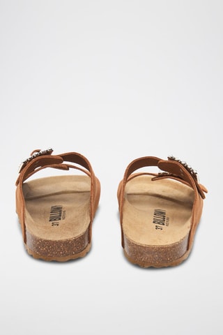 $Mules en nubuck - Camel