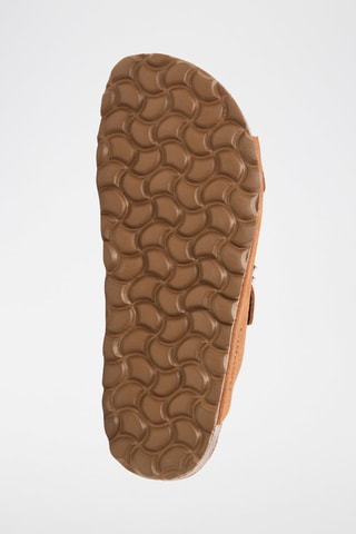 $Mules en nubuck - Camel
