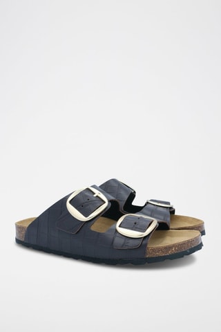 $Mules en cuir Rosso - Marron foncé