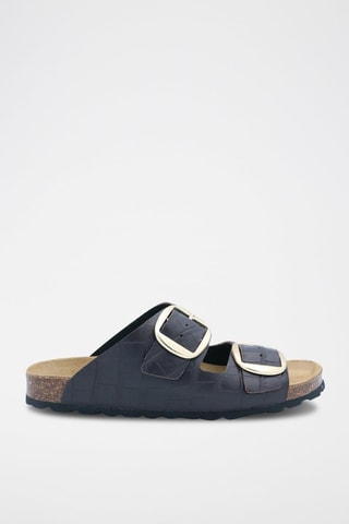 $Mules en cuir Rosso - Marron foncé