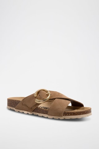 $Mules en nubuck - Marron