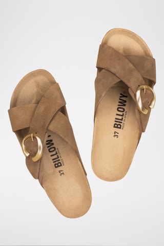 $Mules en nubuck - Marron