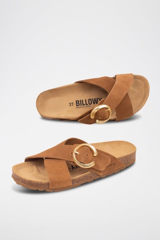 $Mules en nubuck - Camel