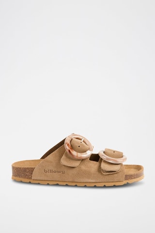 $Mules en nubuck - Marron