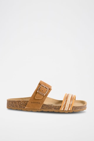 $Mules en nubuck - Marron