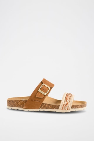$Mules en nubuck - Marron foncé
