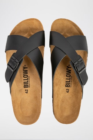 $Mules en cuir - Noir