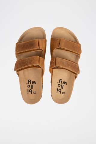 $Mules en nubuck - Camel