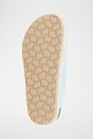 $Mules plateformes en nubuck - Bleu