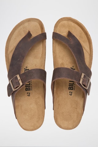 $Sandales en cuir - Marron