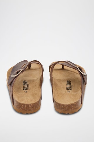 $Sandales en cuir - Marron