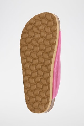 $Mules en cuir - Fuchsia