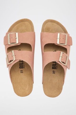 $Mules en cuir - Rose