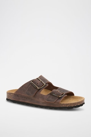 $Mules en cuir - Marron