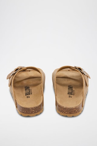 $Mules en cuir - Marron