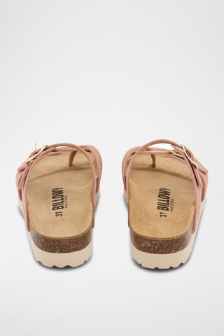 $Sandales en cuir - Rose