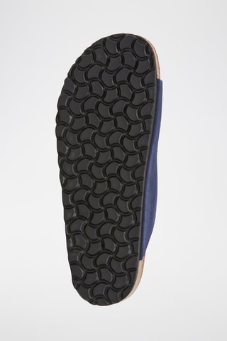 $Mules en nubuck - Bleu