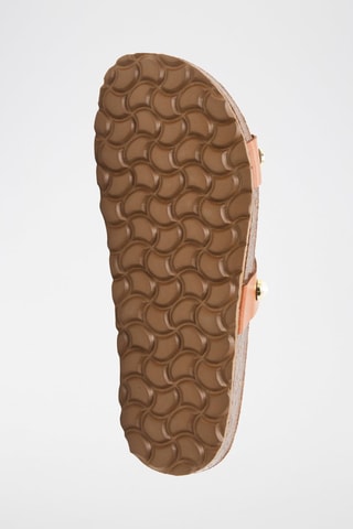$Mules en cuir - Camel