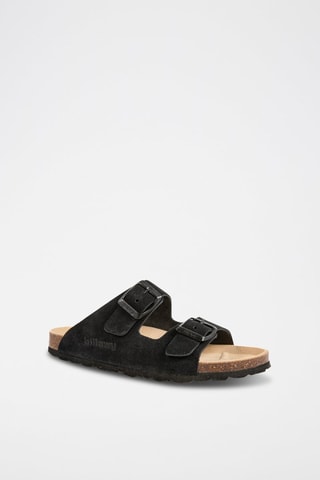 $Mules en nubuck Noir