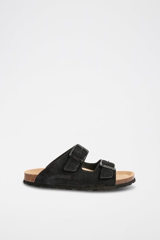 $Mules en nubuck Noir