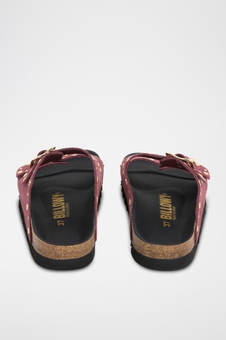 $Mules en cuir - Rouge