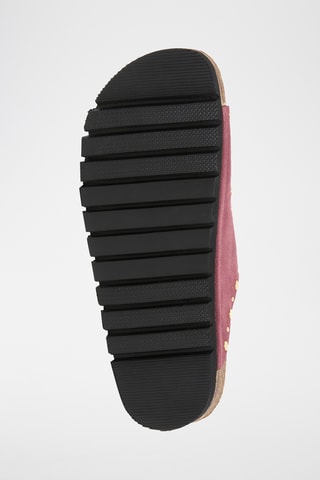 $Mules en cuir - Rouge