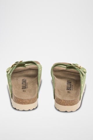 $Mules en cuir - Vert