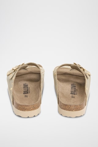 $Mules en cuir - Kaki
