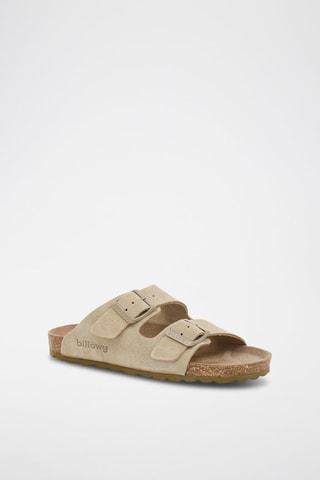 $Mules en nubuck - Vert clair
