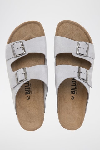 $Mules en nubuck - Gris