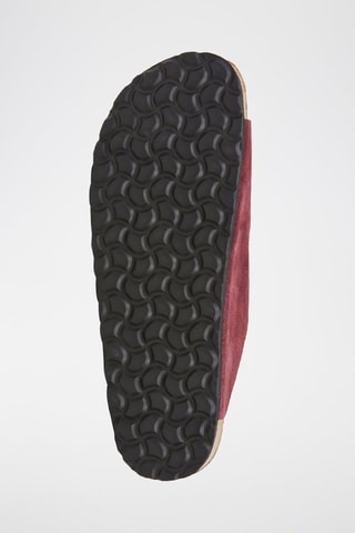 $Mules en nubuck - Rouge
