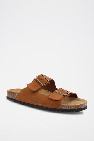 $Mules en cuir Rosso Marron clair