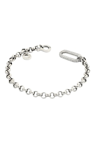 $Gourmette Premium - Argent et zircons cubiques