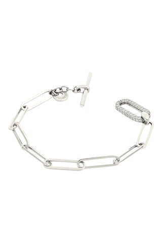 $Gourmette Premium - Argent et zircons cubiques