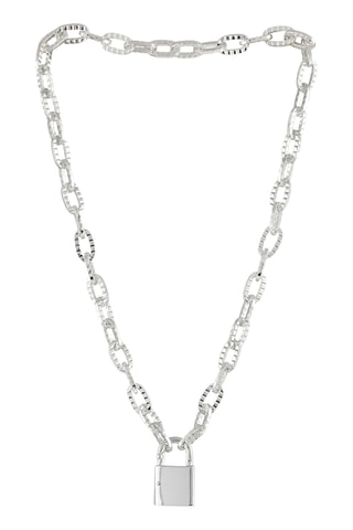 $Collier Padlock - Argenté