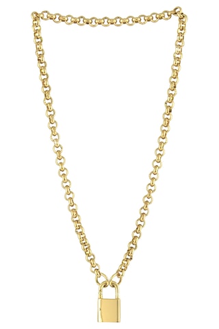 $Collier Padlock - Doré