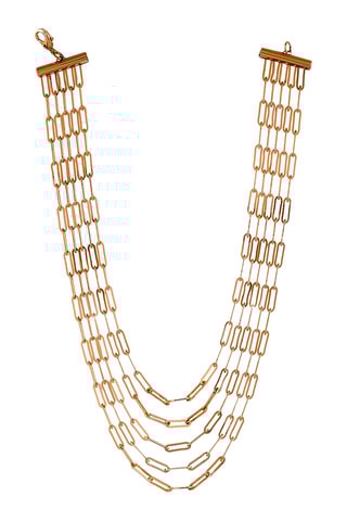 $Collier multi-rangs Classica - Doré rose