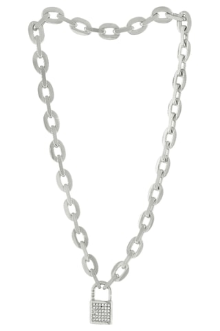 $Collier Padlock - Zircons