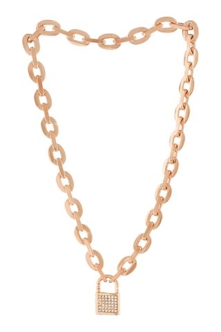 $Collier Padlock - Zircons